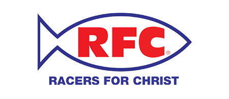 Logo for Racers for Christ: red 