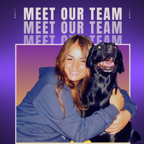 Image of woman hugging a black dog on Midwest Dog Center
