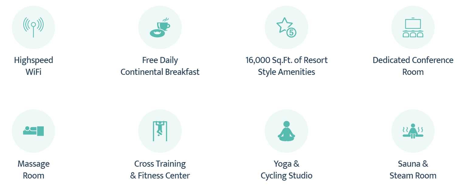 A screenshot of a website with a bunch of icons on it.