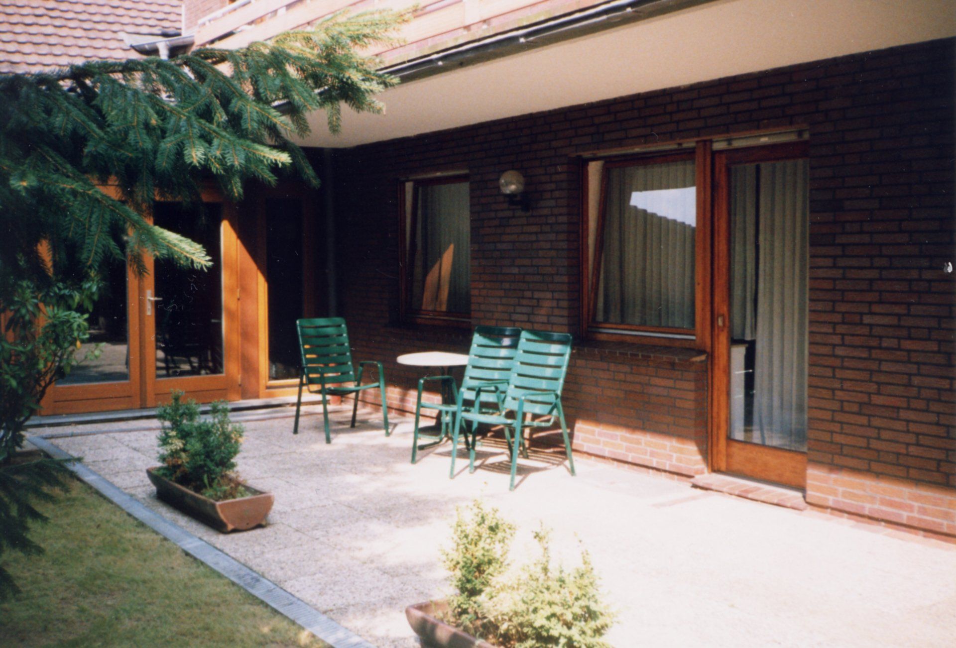 Terrasse vom Hotel garni „Zur Krim“
