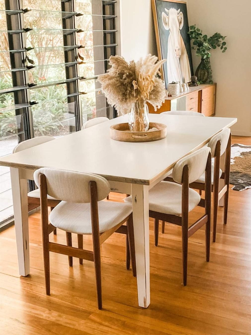 Dining Table With Six Chairs in a Sunlit Room — McCormick Upholstery In Coolum Beach, QLD