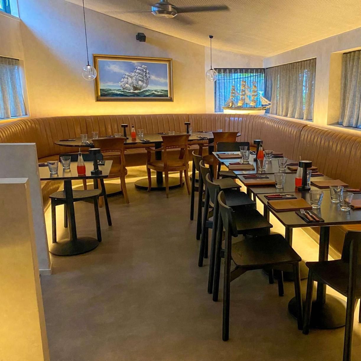 Restaurant Interior With Tables Set — McCormick Upholstery In Coolum Beach, QLD