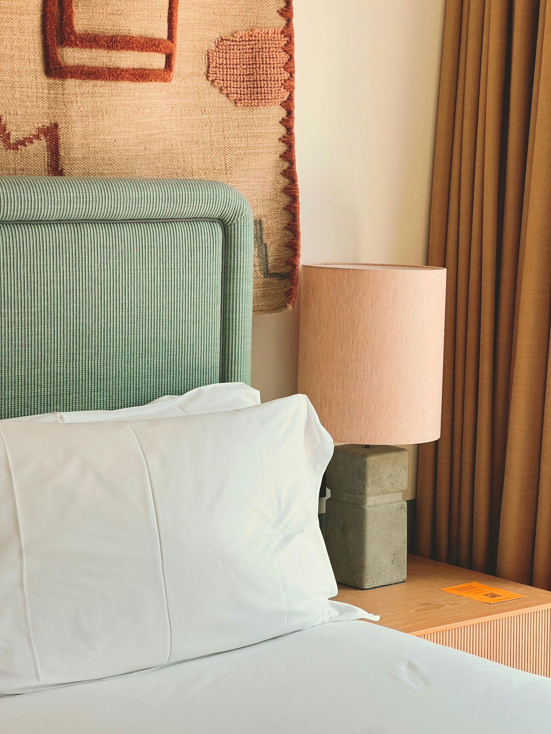 a custom green headboard — McCormick Upholstery In Coolum Beach, QLD