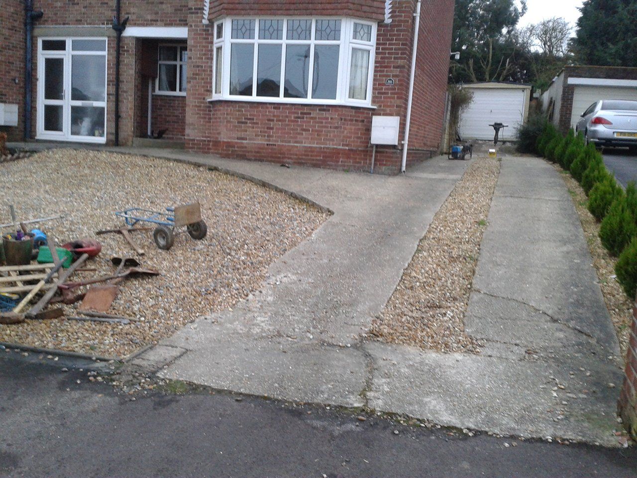 driveway before
