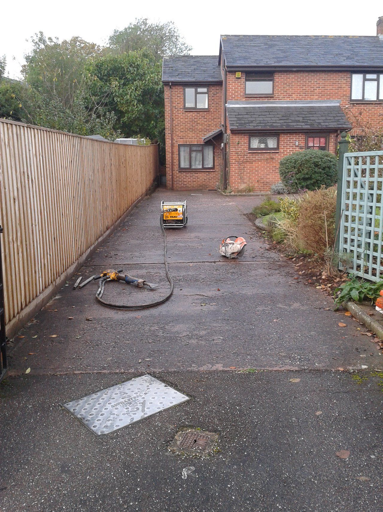 driveway before