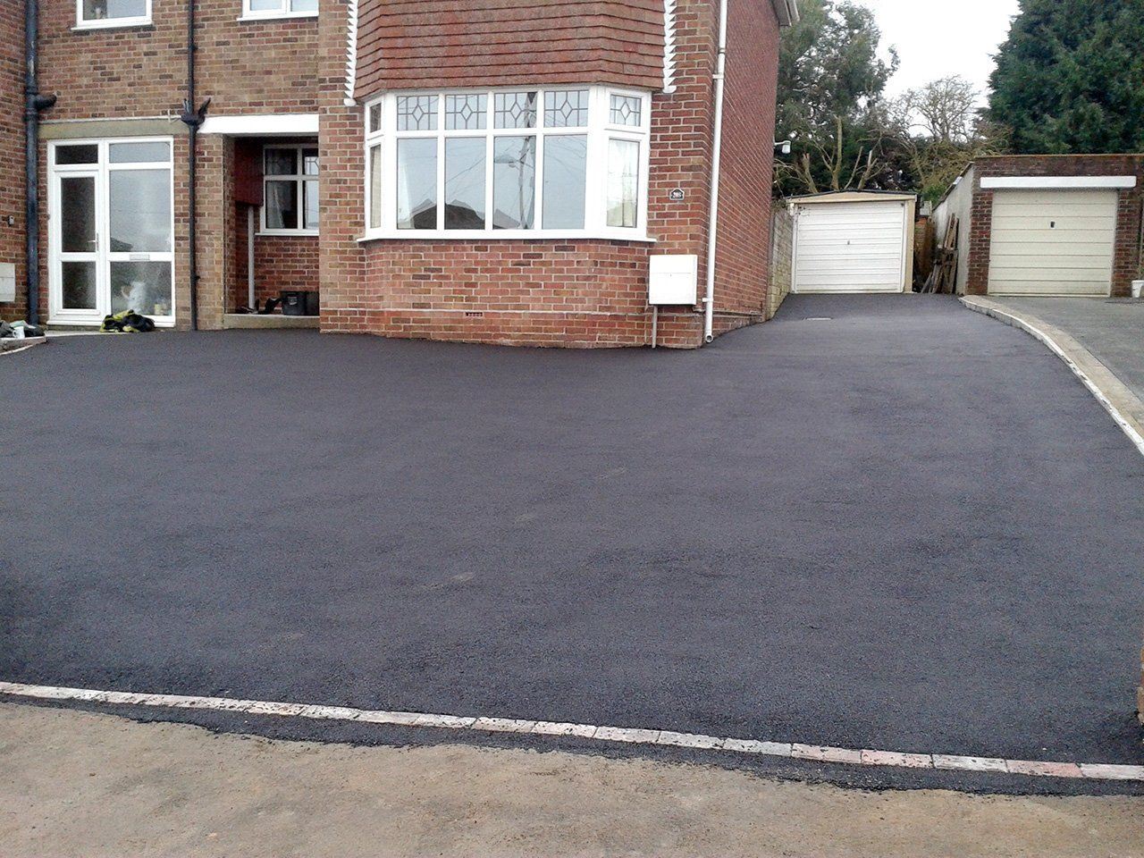 driveway after