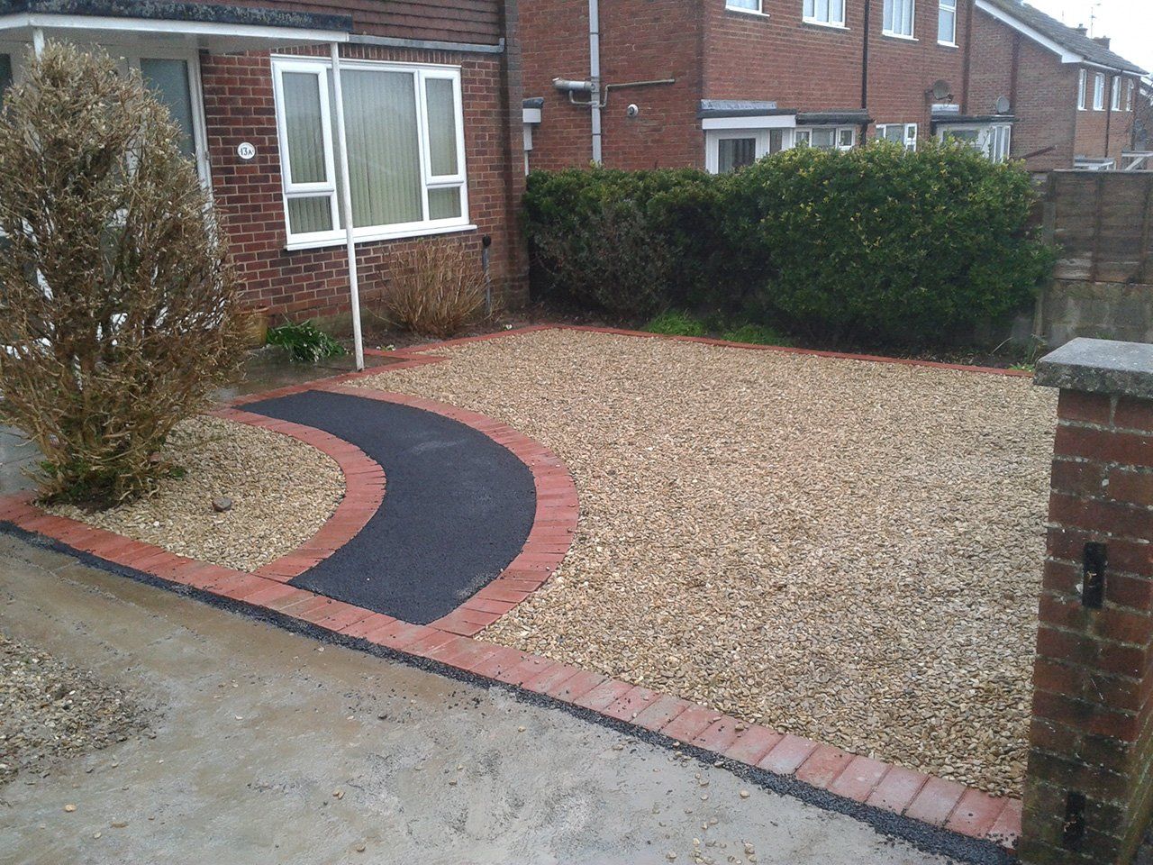 driveway after