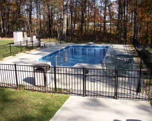Newly constructed swimming pool