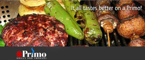 Grilled vegetables on Primo Ceramic Grill