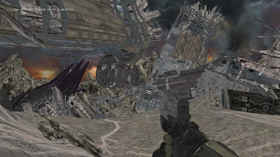 Halo 4 level - unlit