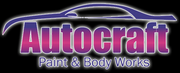 A logo for autocraft paint and body works