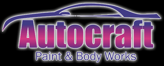 A logo for autocraft paint and body works