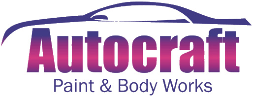 A logo for autocraft paint and body works