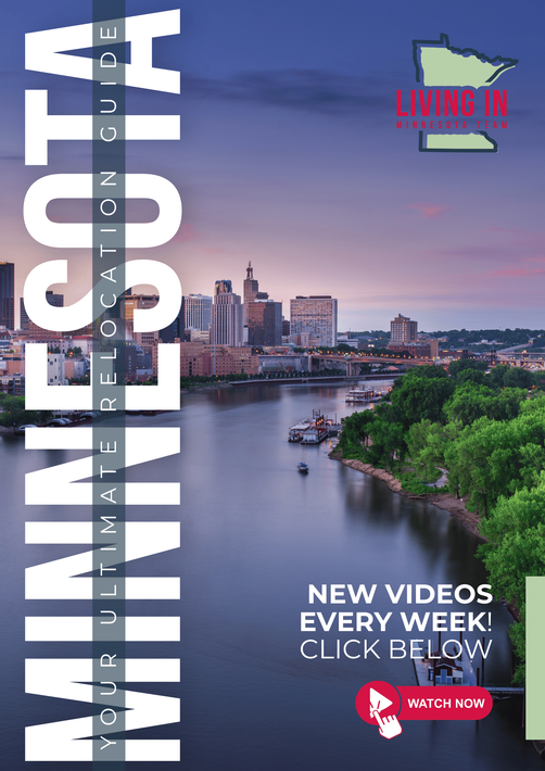 The cover of the minnesota ultimate vacation guide shows a river and a city skyline.