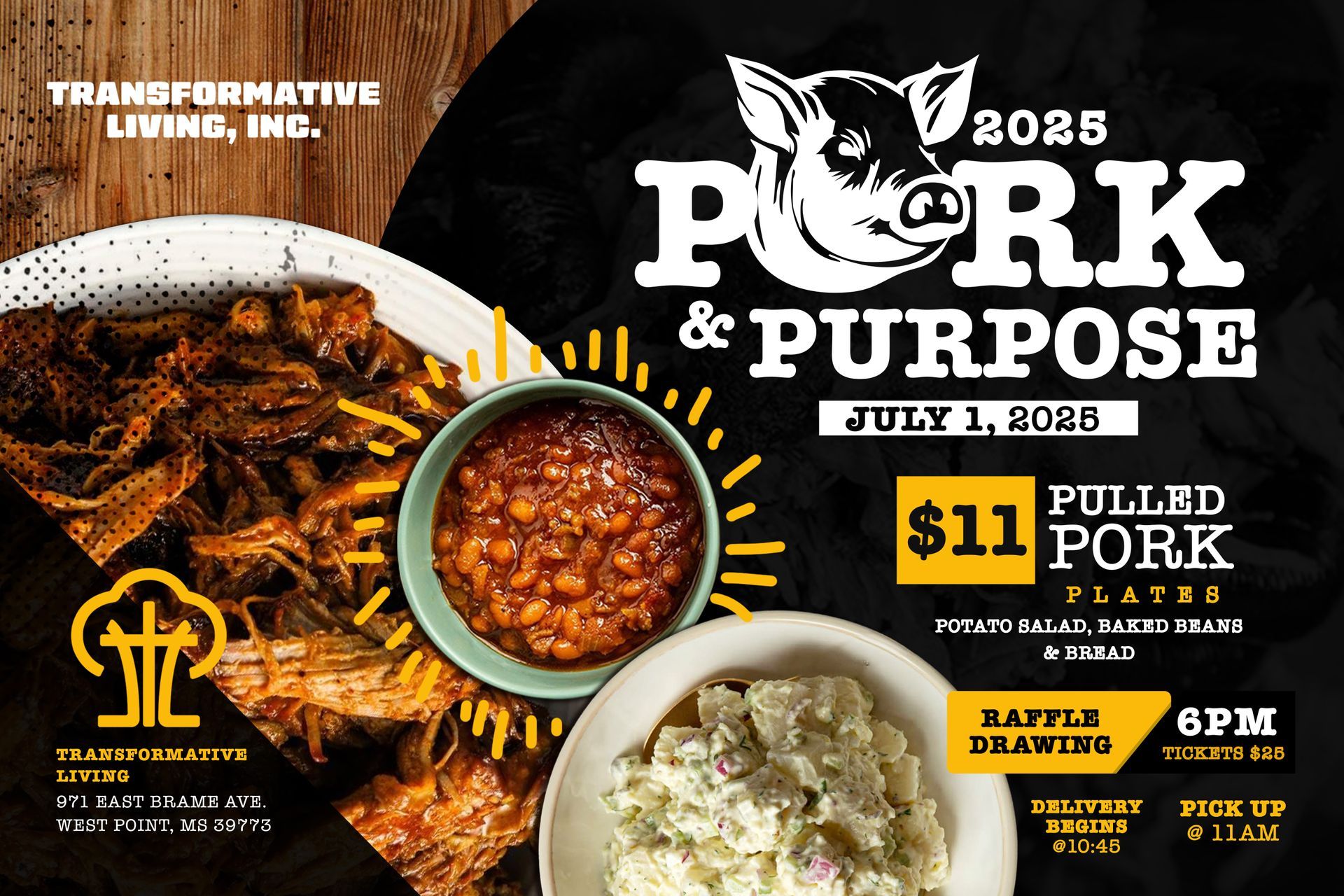 Transformative Living Pork & Purpose Plates