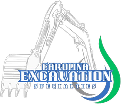 A logo for a company called carolina excavation