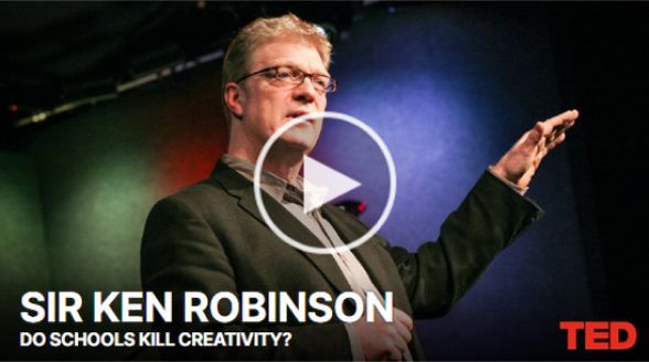 sir ken robinson is giving a ted talk