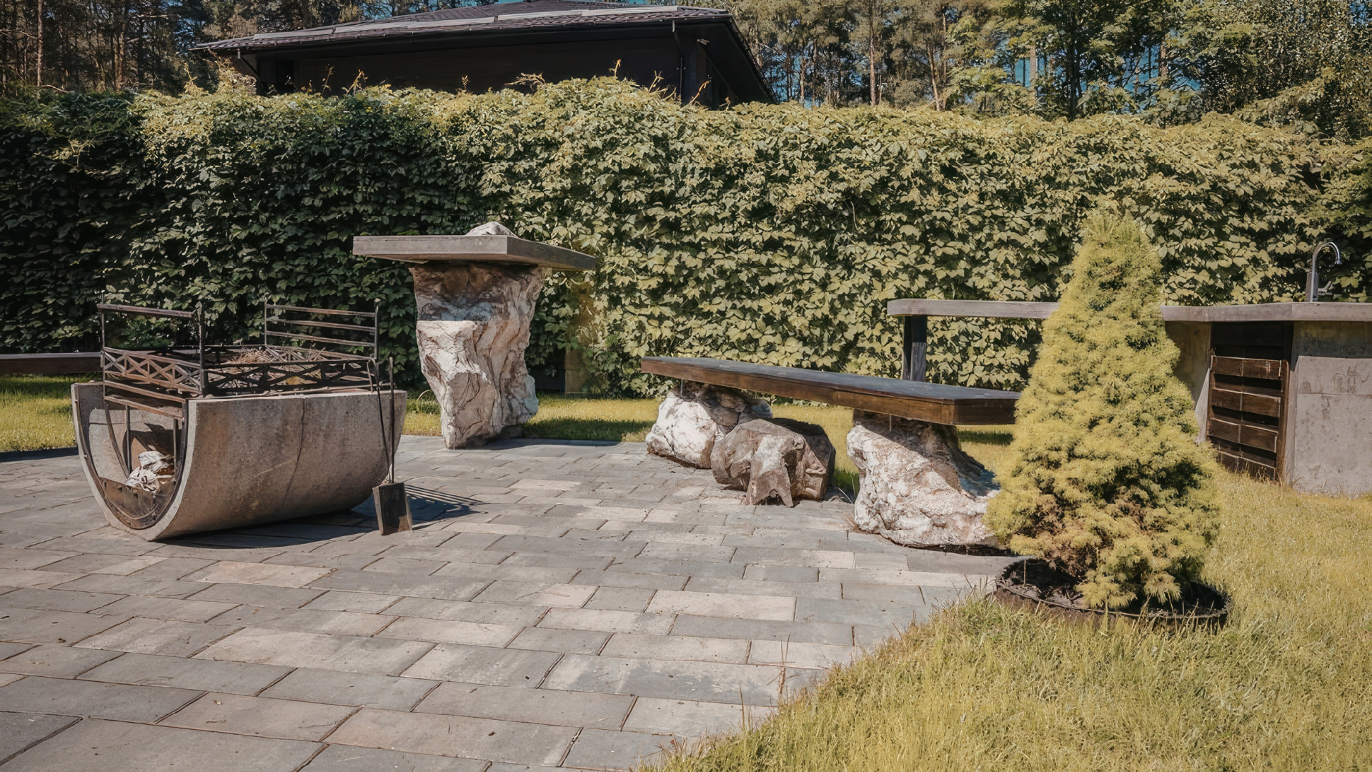 professional hardscape installation by Lambdins Landscaping