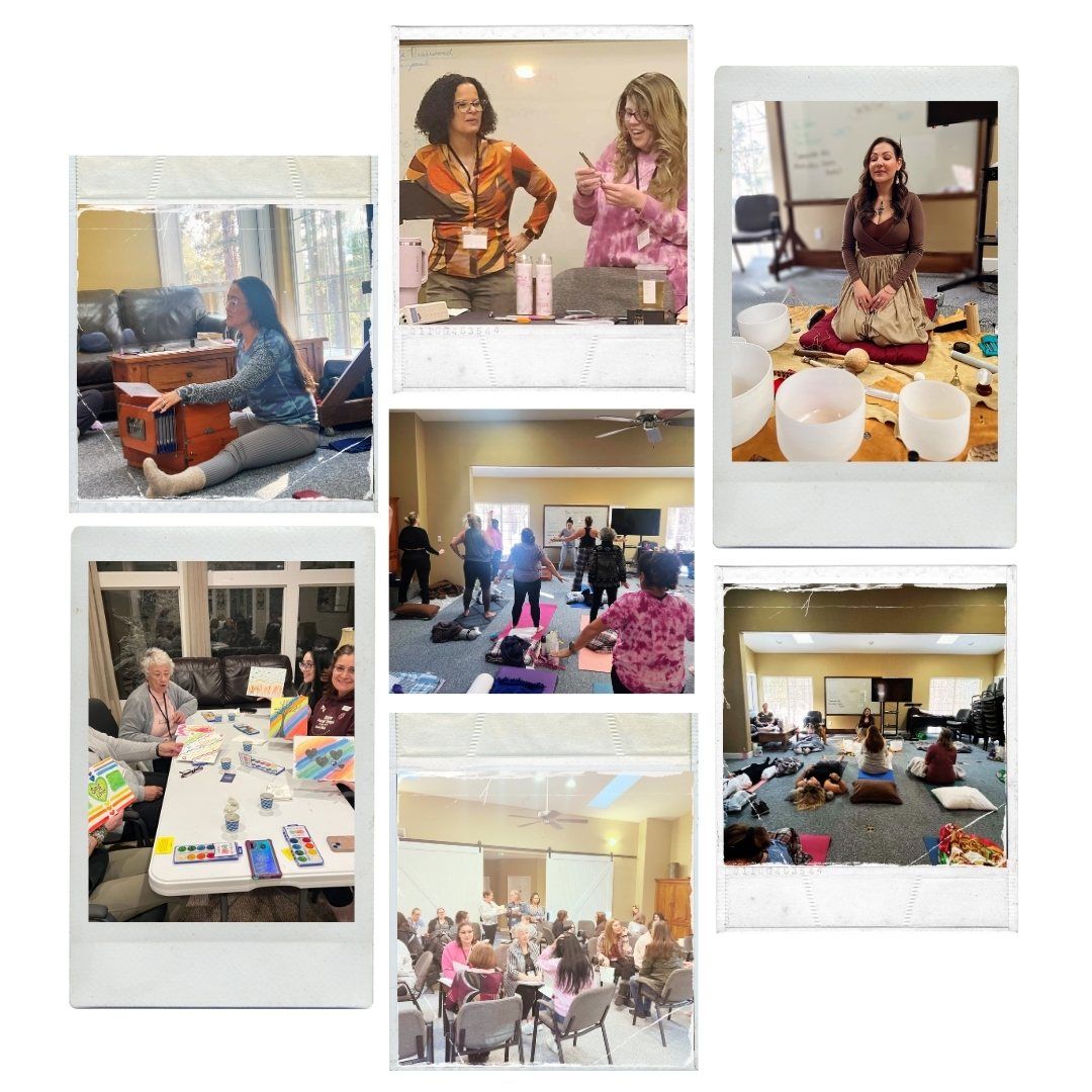 scenes from a spiritual women's retreat in Dolorado