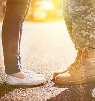 Young military couple - Divorce Attorney Services in Worcester, MA