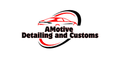 Logo of a red and black car within a swirl, with the text "AMotive Detailing and Customs."