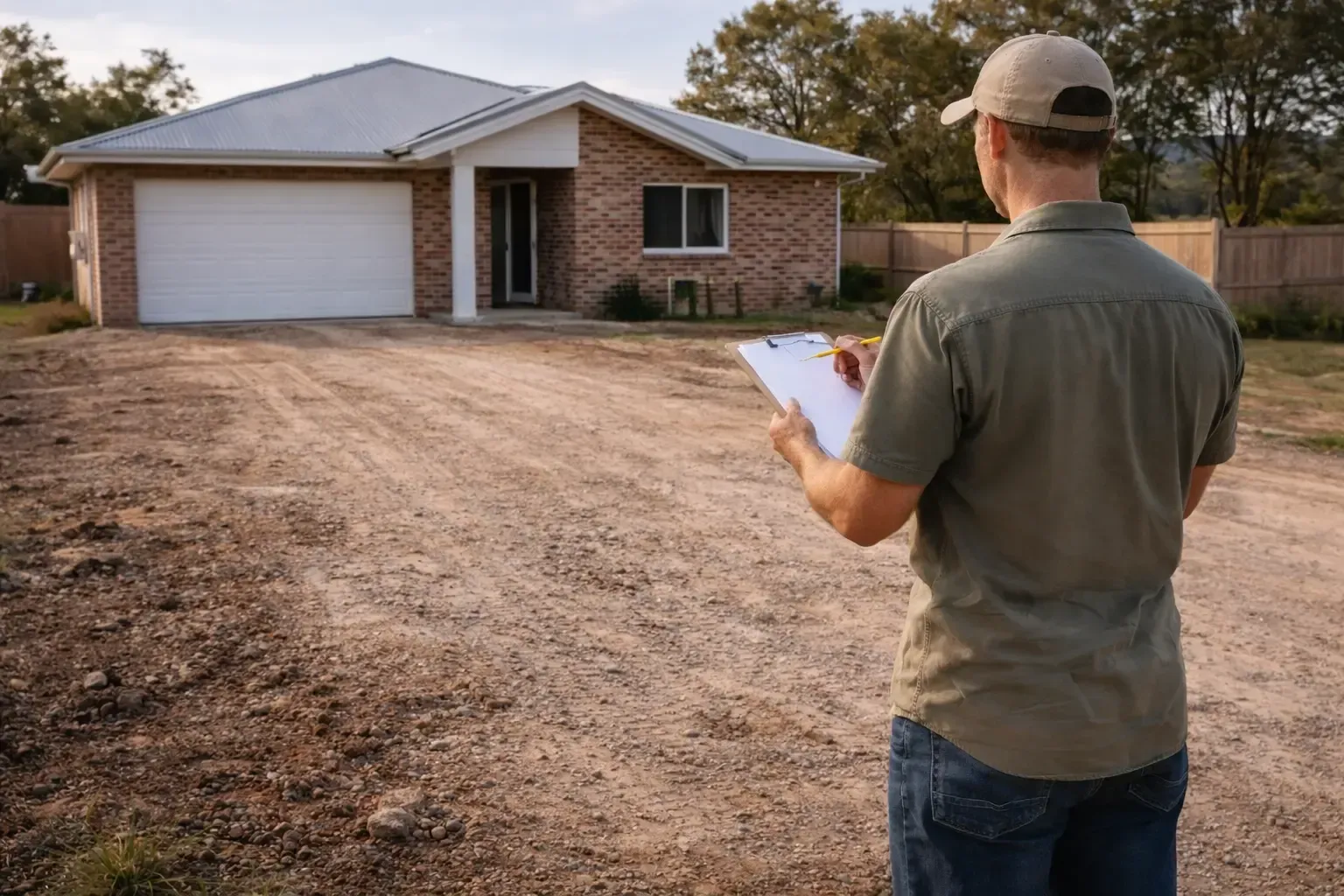 Quoting a new driveway for a home in Rangeville, Toowoomba