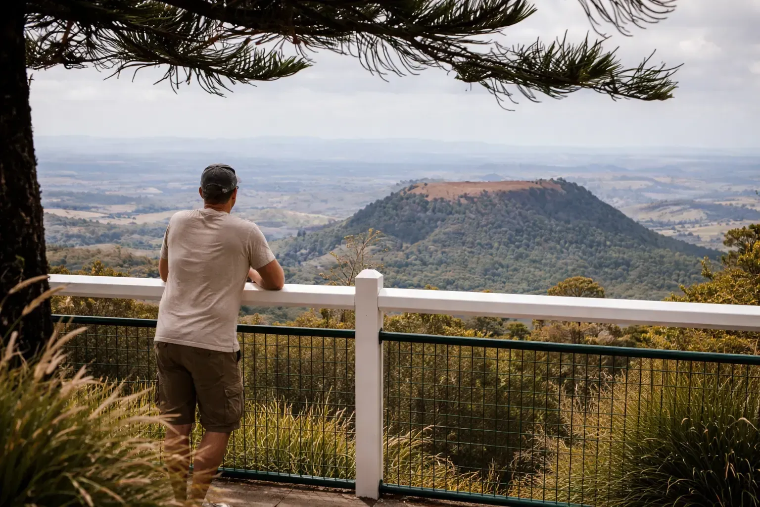 Looking out over Table Top Mountain in Toowoomba