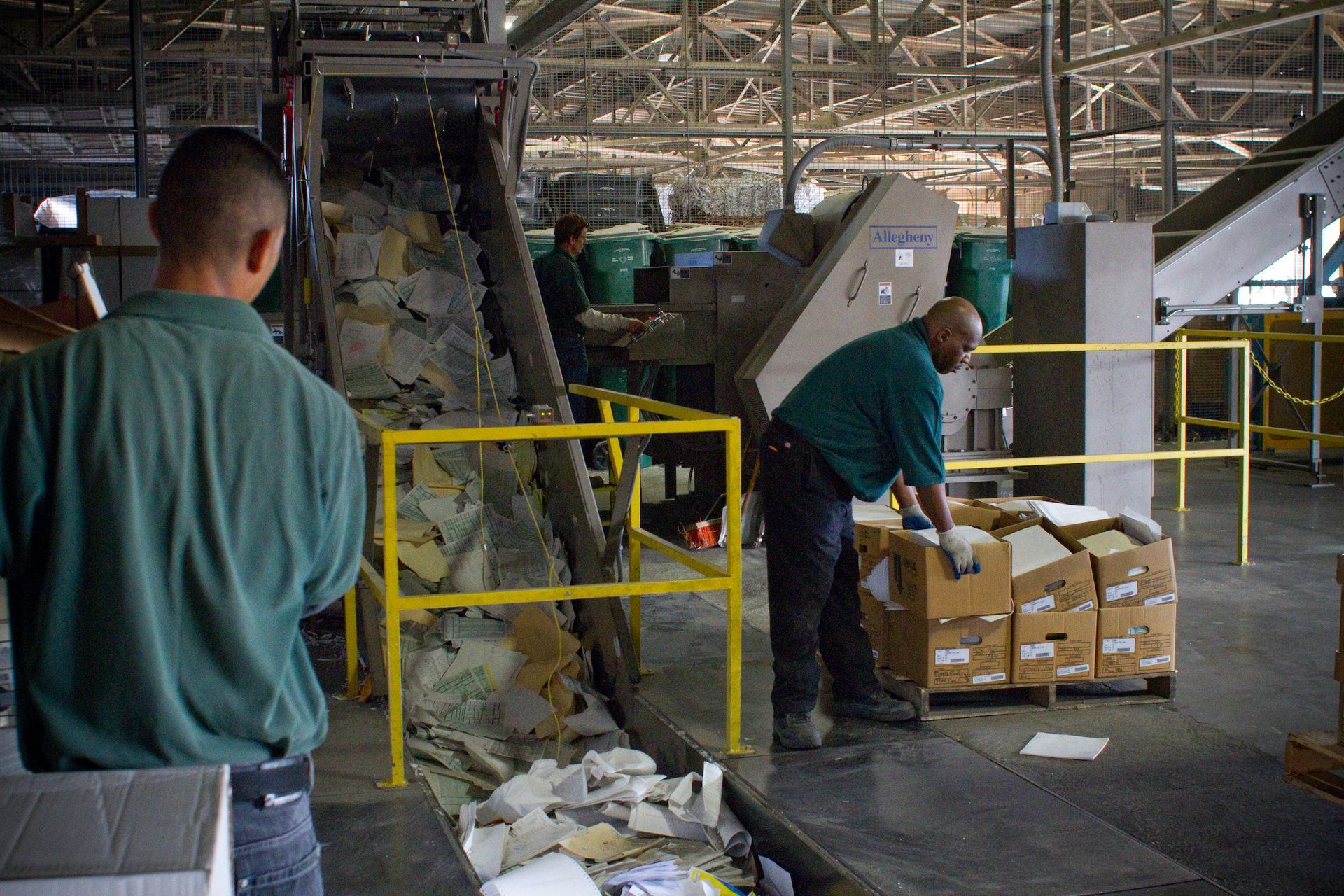 Boxing Shredded Paper — Kansas City, MO — Midwest Shredding Service, LLC