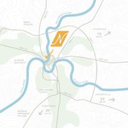 Map showing the location of 