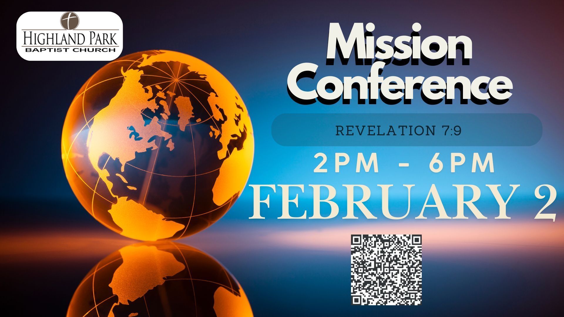 A poster for a mission conference on february 2