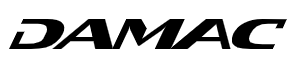 DAMAC-Logo in Schwarz.