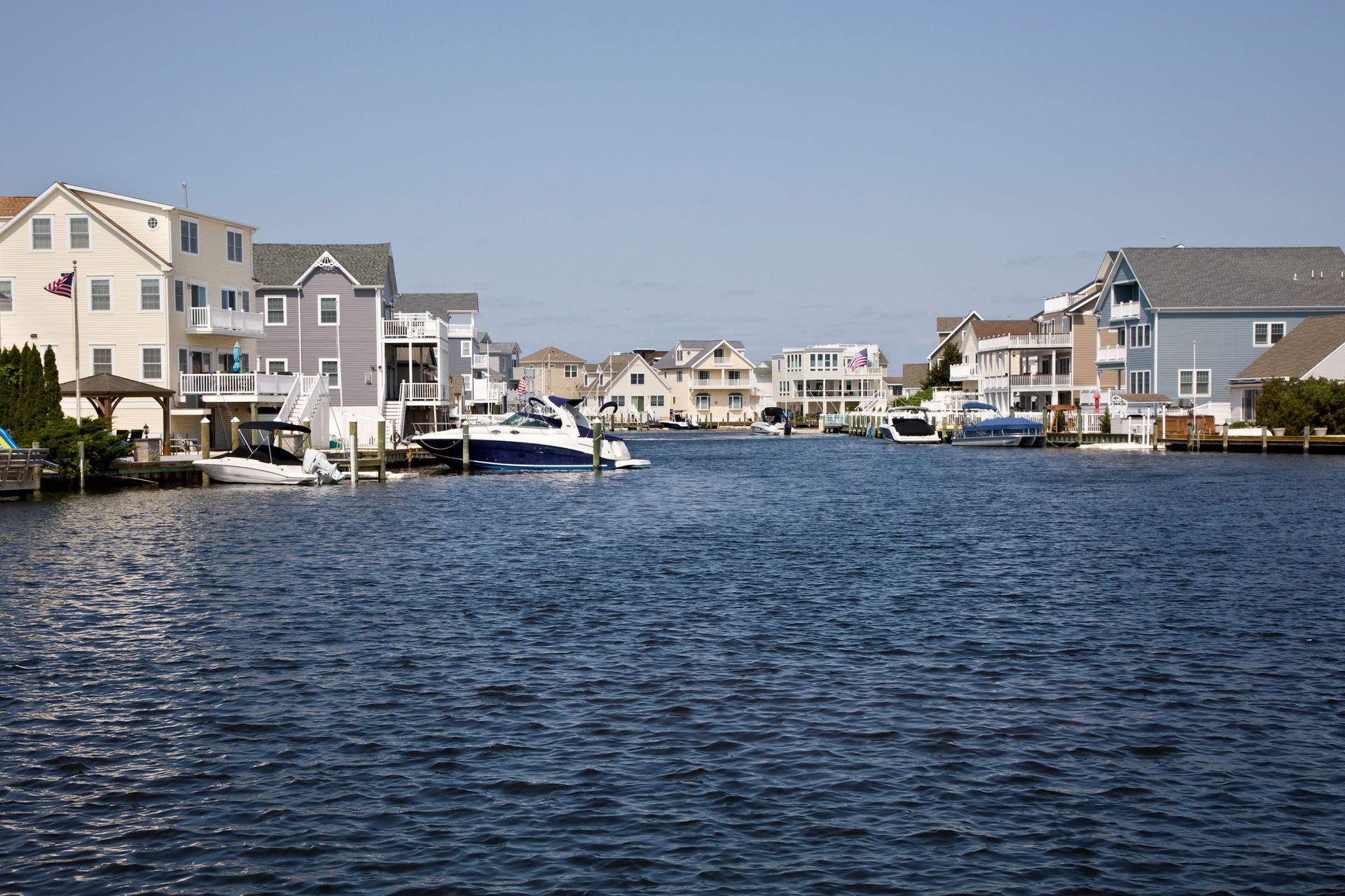 Row Of Houses Along A Body Of Water — Island Heights, NJ — Air We Are Heating, Cooling, & Refrigeration