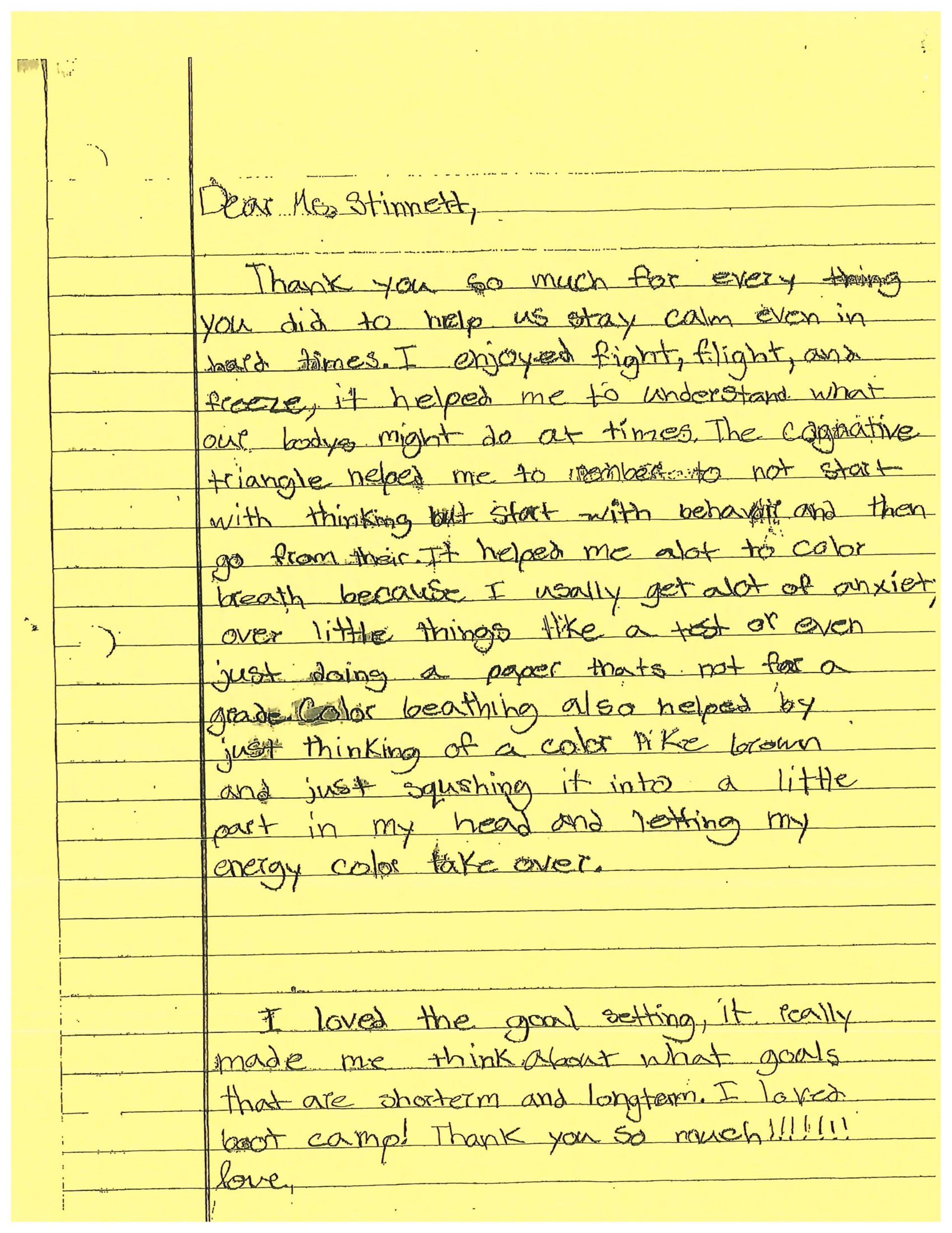 A yellow piece of paper with a lot of writing on it