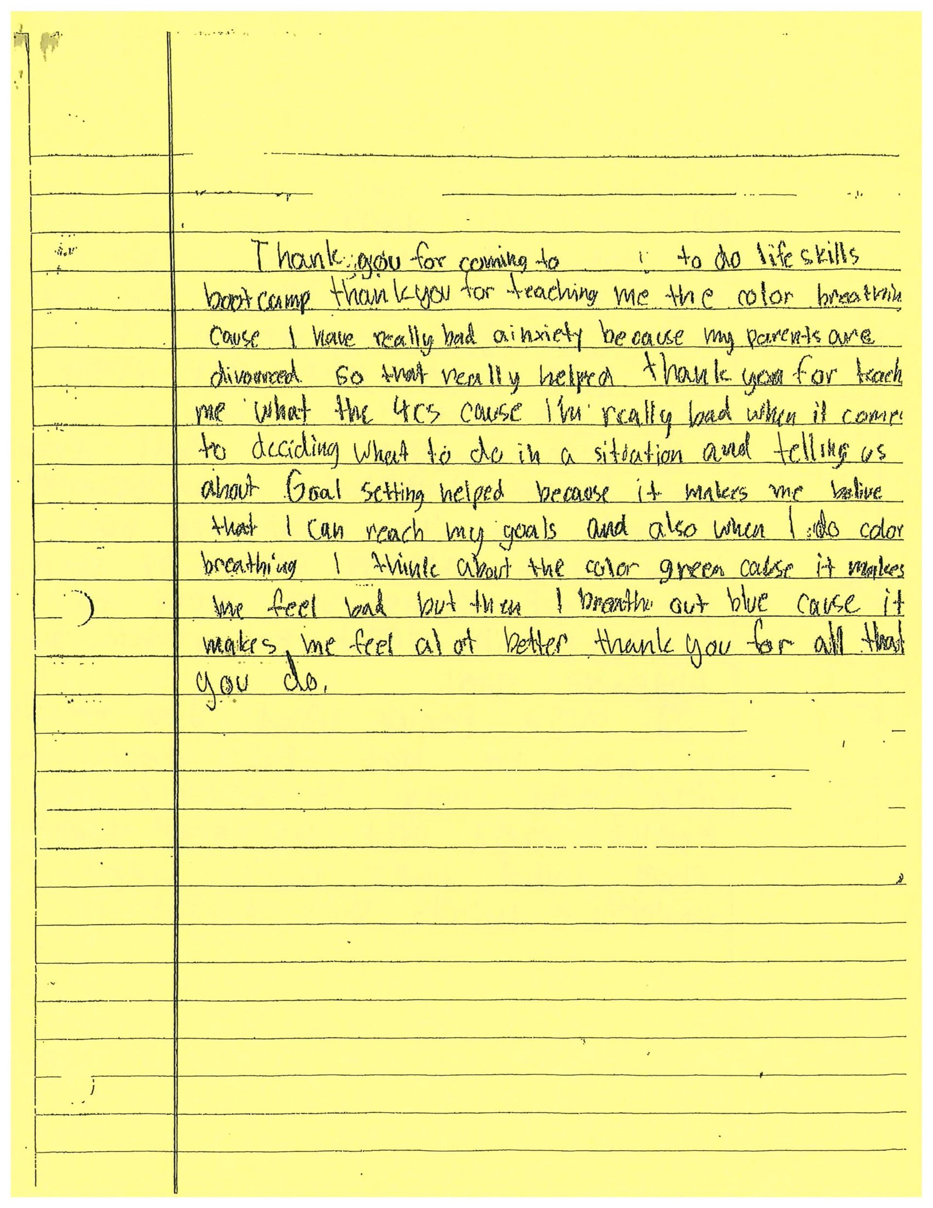 A yellow piece of paper with a lot of writing on it