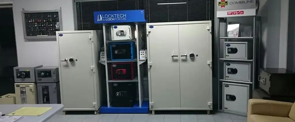A Room Filled with Lots of Safes and A Couch — Century Locksmiths In Westbrook, QLD