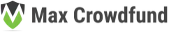 A logo for a company called max crowdfund