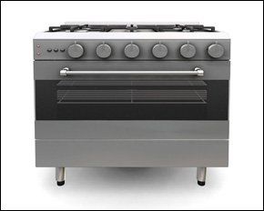 A silver cooker