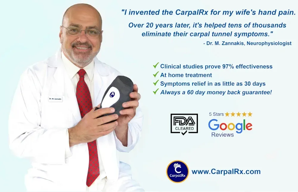 advertisement for CarpalRx