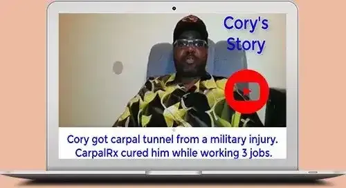 CarpalRx keeps Cory able to work his 3 jobs.