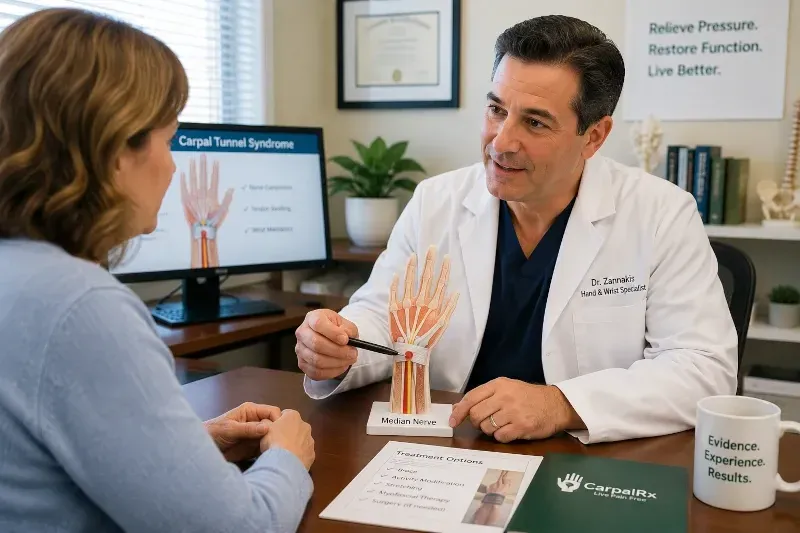 doctor explaining to patient