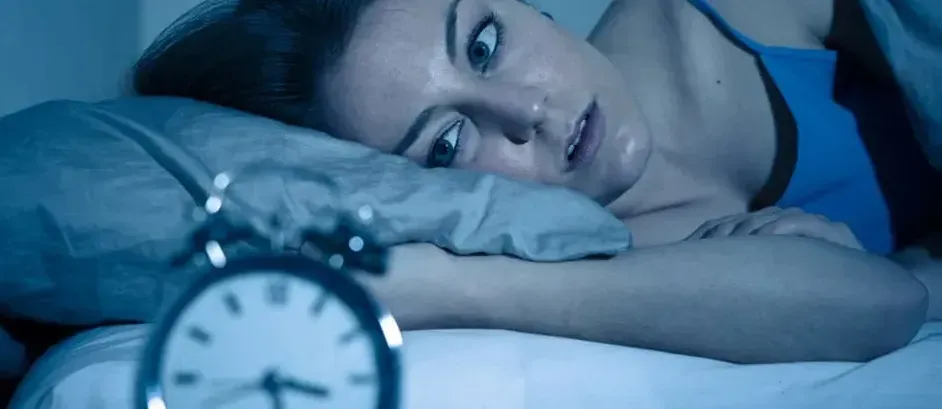 young woman who cannot sleep