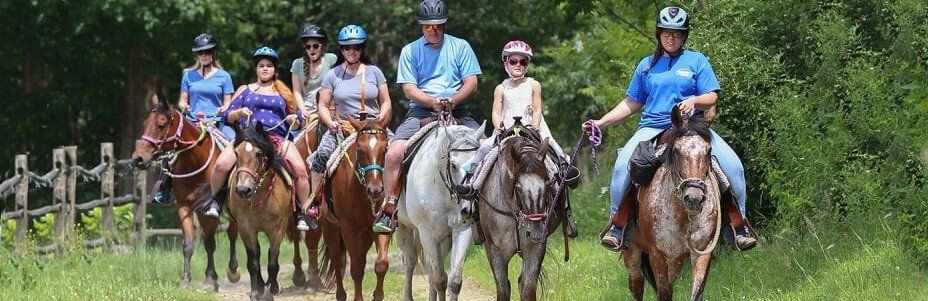 people horseback riding