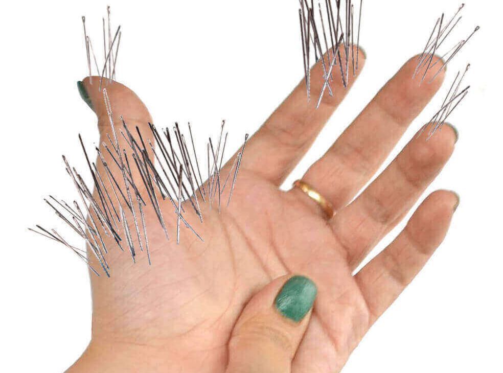 pins and needles in the fingers and hand