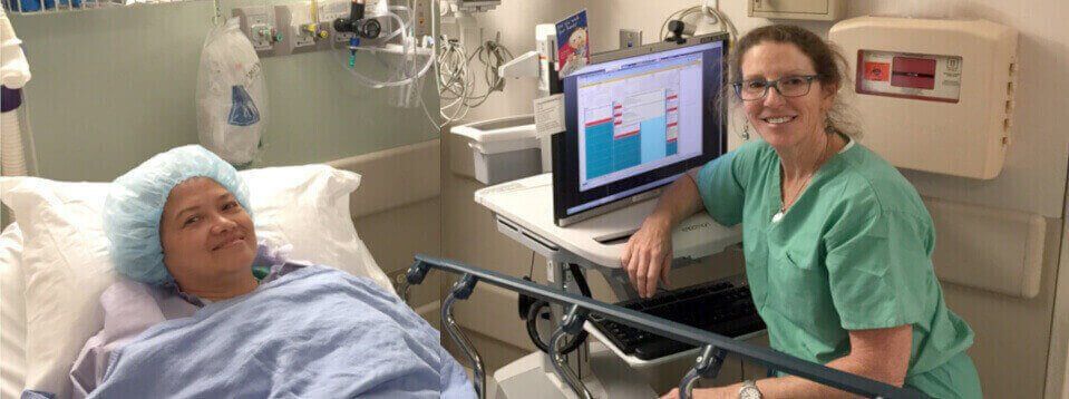 patient and doctor before surgery