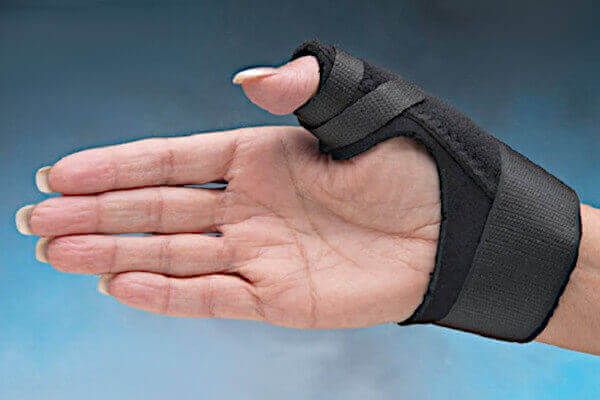 application of static finger splint cpt