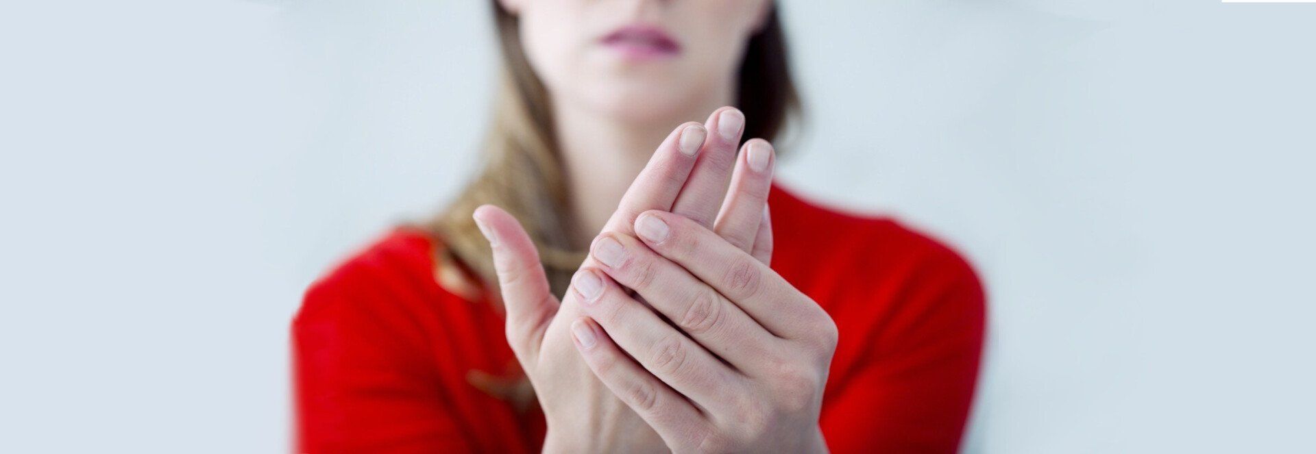 woman with hand pain