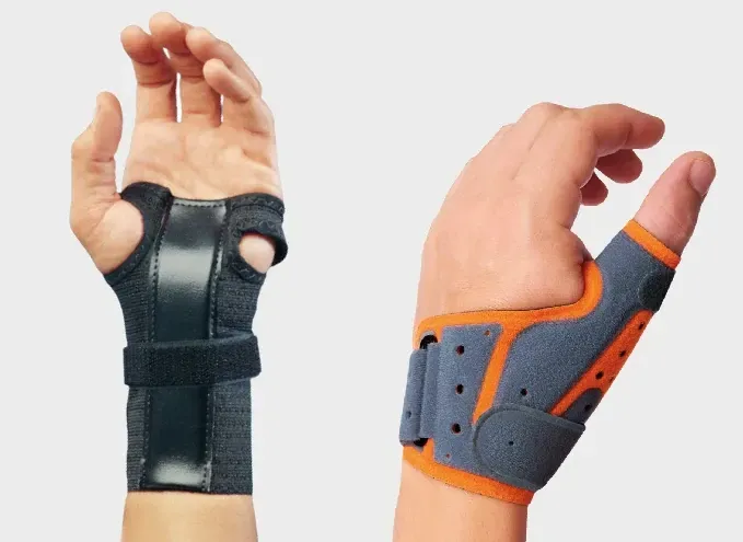 wrist brace and thumb brace