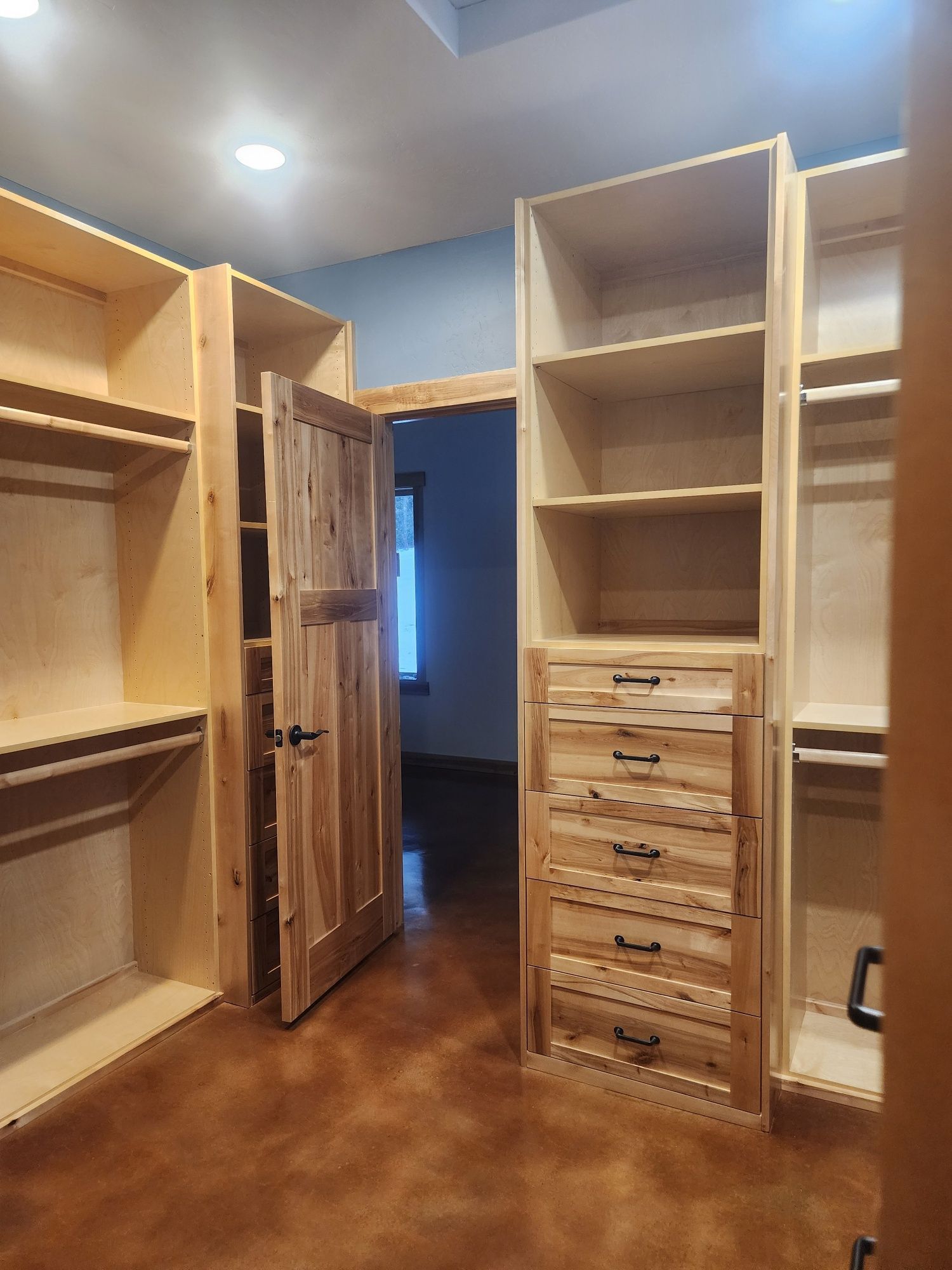 Custom Red Birch Closet Organizer Libby, MT