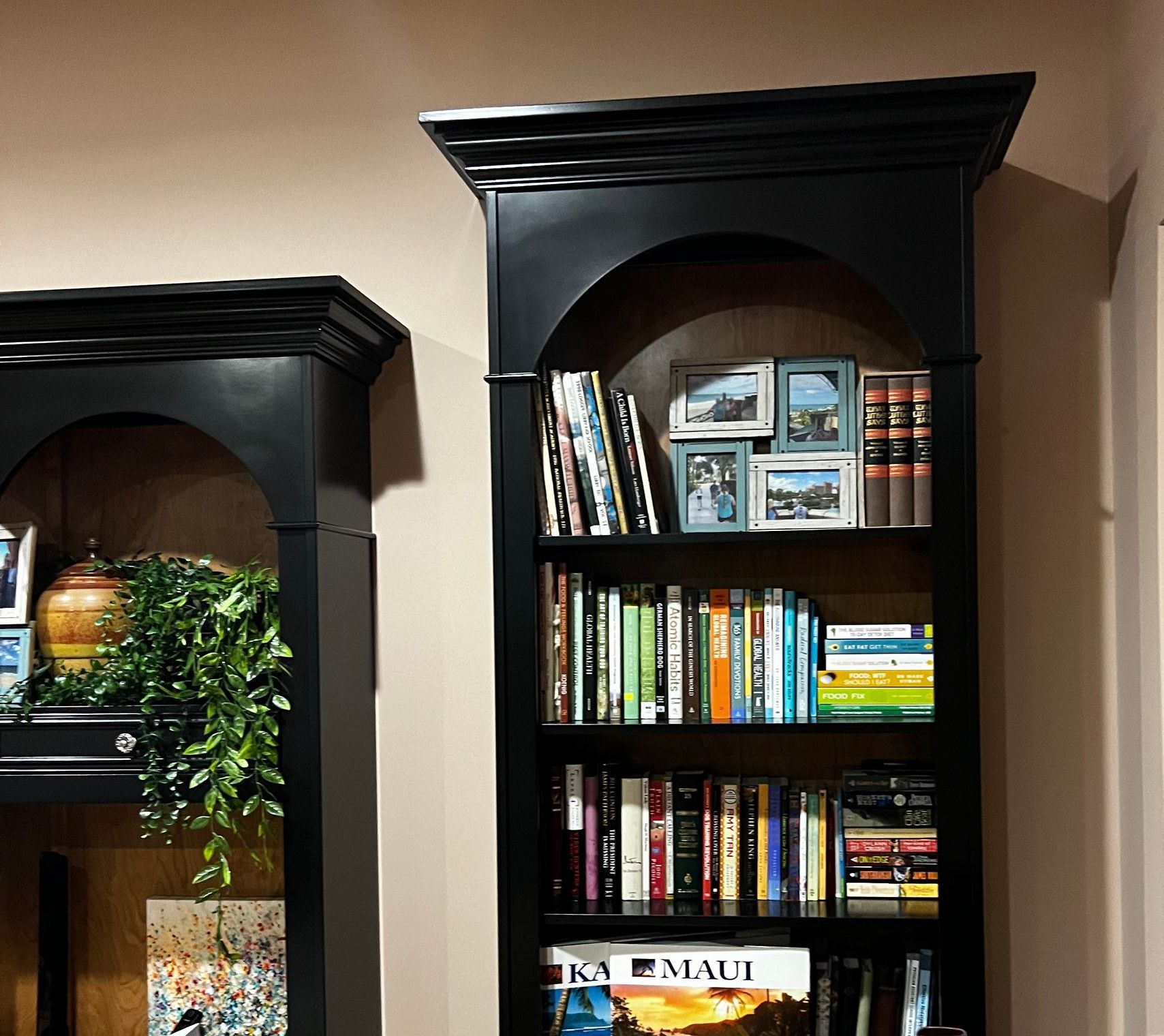 Custom Cabinets Desk Bookshelves Black Red Birch Libby, MT