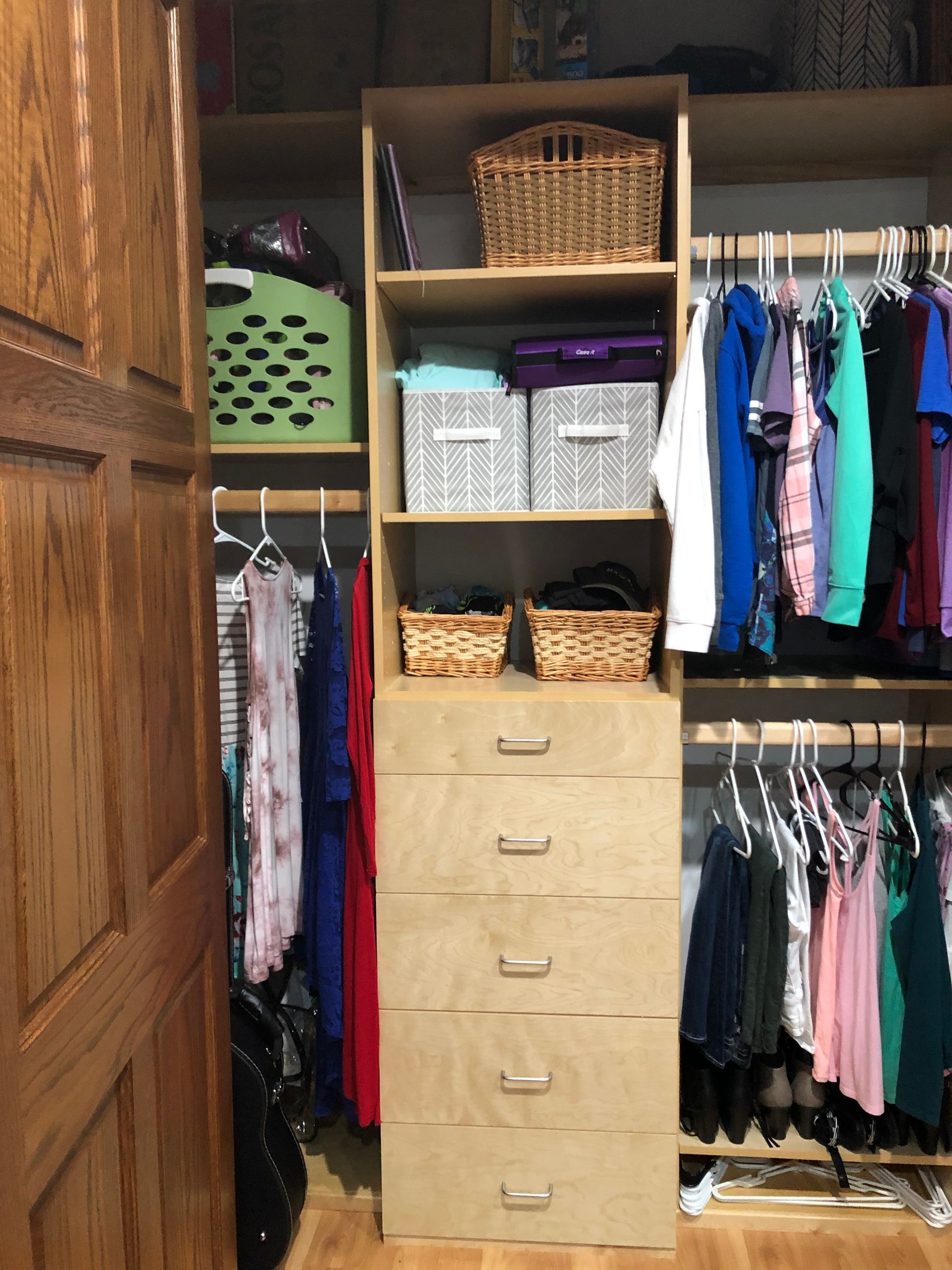 Custom Closet Organizer Birch Drawers Libby, MT